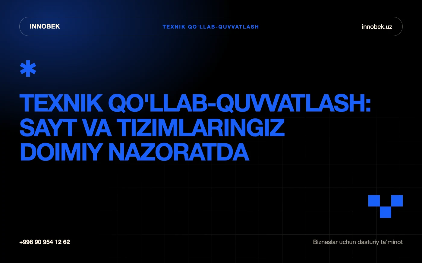 Texnik qo'llab-quvvatlash: server va sayt holatini kuzatish paneli monitorda